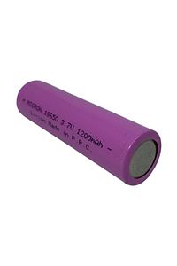 10 Adet 18650 Lityum Pil (batarya) 1200 Mah (amper) 3.7 V ( Volt) Şarj Edilebilir Başsız Pil ürün fotoğrafı