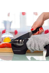 Profesyonel Bıçak Bileyici 3 Açılı Elmas Seramik Tungsten Çelik El Bıçakları Bileme ürün fotoğrafı