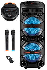 Mxr-600 Taşınabilir Seyyar Mikrofonlu Işıklı Akülü Ses Sistemi Hoparlör (600 WATT) ürün fotoğrafı