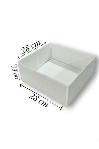 6'lı Beyaz Çekmece Içi Düzenleyici Organizer Set - Çok Amaçlı Dolap Içi Kutu Seti ürün fotoğrafı