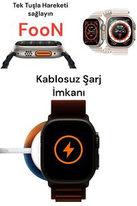 Watch 8 Akıllı Saat T800 Çift Kordonlu Ultra Akıllı Saat Ios Ve Andorid Uyumlu Smartwatch ürün fotoğrafı