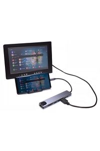 Macbook Pro Air Usb Type-c Hub Dönüştürücü Çevirici Çoklayıcı Usb Hdmı Micro Sd 8 Girişli ürün fotoğrafı