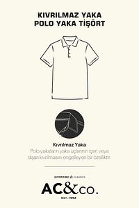 Erkek Haki %100 Pamuk Kıvrılmaz Pike Polo Yaka Slim Fit Dar Kesim Tişört ürün fotoğrafı