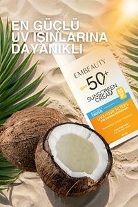 Ton Eşitleyici Yüksek Koruma Etkili Spf50 Aydınlatıcı Pembe Yüz Güneş Kremi Hibrit Formül 50 ml ürün fotoğrafı