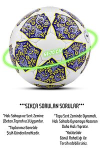 Futbol Topu Pompalı UCL Şampiyonlar Ligi Çocuk-Genç Halı Saha Futbol Topu No:5 ürün fotoğrafı