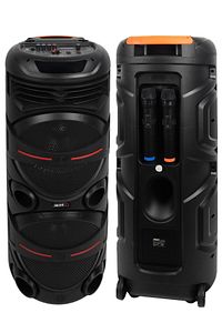 Mxr-600 Taşınabilir Seyyar Mikrofonlu Işıklı Akülü Ses Sistemi Hoparlör (600 WATT) ürün fotoğrafı