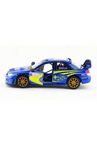 2007 Subaru Wrc Rally Mavi Metal 1/36 Model Araba ürün fotoğrafı