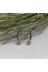 Cerrahi Çelik Zirkon Taşlı, Kulak, Dudak Burun Septum Tragus Kıkırdak Piercing-42000032isil ürün fotoğrafı