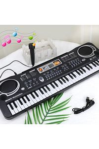 Çocuklar İçin Org Piyano Elektronik Keyboard 61 Tuşlu klavye Mikrofonlu Pilli Karaoke Enstrüman ürün fotoğrafı