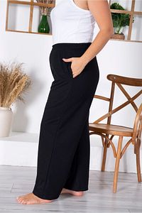 Kadın Büyük Beden Battal Iki Iplik Siyah Eşofman Altı Xl /2xl /3xl /4xl /5xl 6xl Mybn01 ürün fotoğrafı