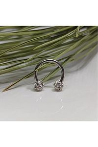 Cerrahi Çelik Zirkon Taşlı, Kulak, Dudak Burun Septum Tragus Kıkırdak Piercing-42000032isil ürün fotoğrafı