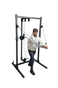 Lat & Row Eklentili Squat Rack Cable Crossover Fly Çalışma İstasyonu ürün fotoğrafı