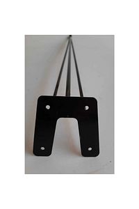 Sehpa Ayağı Sorelis Kütük Sehpa Ahşap Tv Ünitesi Konsol Zigon Orta Yan Sehpa Metal 50cm ürün fotoğrafı