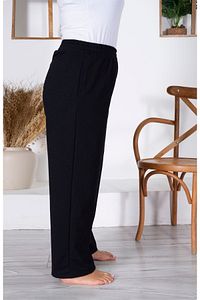 Kadın Büyük Beden Battal Iki Iplik Siyah Eşofman Altı Xl /2xl /3xl /4xl /5xl 6xl Mybn01 ürün fotoğrafı