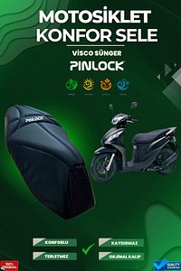 Honda Dio Motosiklet Konfor Sele ve Koltuk Kılıfı Visco Sponge ürün fotoğrafı
