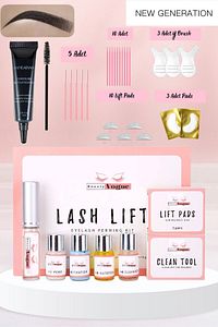 Lash Lift Kit Perması Kirpik-Kaş Lifting Seti Tam Profesyonel ve Siyah Renk Jel Kaş Boyası-Black ürün fotoğrafı