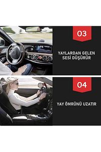 Oto Yay Yükseltme Takozu Uyumlu Kauçuk 2 Adet Kırmızı B ürün fotoğrafı