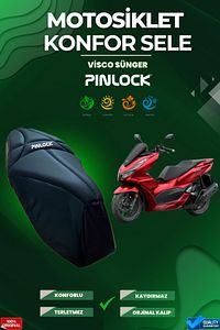Honda Pcx Motosiklet Konfor Sele ve Koltuk Kılıfı Visco Sponge ürün fotoğrafı
