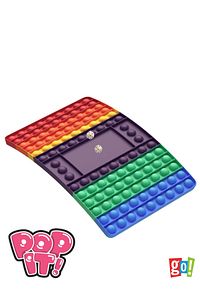 Pop It Push Bubble Fidget Satranç Tavla Popit Zarlı Zihinsel Stres Giderici Oyuncak Popit Tavla ürün fotoğrafı