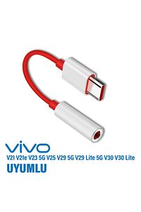 Tyep C Kulaklık Dönüştürcü Vivo V21 - V21e - V23 5G V25 - V29 5G V29 Lite 5G - V30 - V30 Lite Uyumlu ürün fotoğrafı