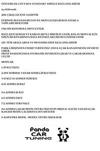 Uçak Kanadı Motor Çakar F1 Çakar Tek Modül 2in1 ürün fotoğrafı
