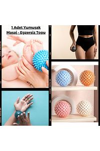 7.5 Cm Bpa Free Masaj Topu - Dikenli Duyu Uyarıcı El Ayak Vücut Egzersiz Topu / Massage Ball ürün fotoğrafı