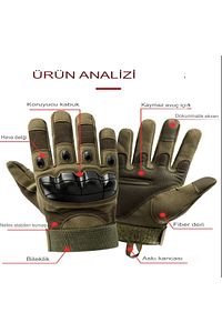 Korumalı Taktik Eldiven Askeri Eldiven Bisiklet Eldiveni Destekli Motorsiklet Eldiveni ürün fotoğrafı