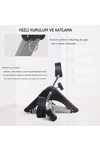 Portatif El Ve Ayak Egzersiz Pedalı Bandı Bisikleti Ev Ofis Koşu Bandı Portatif Spor Malzemesi ürün fotoğrafı