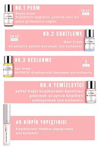 Lash Lift Kit Perması Kirpik-Kaş Lifting Seti Tam Profesyonel ve Siyah Renk Jel Kaş Boyası-Black ürün fotoğrafı