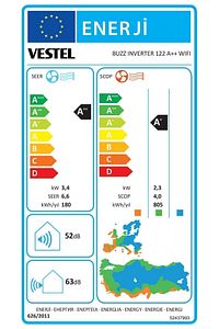 BUZZ INVERTER 122 12000 BTU WIFI Klima ürün fotoğrafı