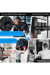 Boks Standı Akıllı Müzikli Boks Makinesi Eldivenli Yetişkin Çocuk Egzersiz Boks Spor Ekipmanı ürün fotoğrafı