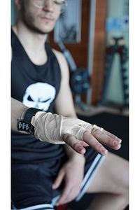 Boks Kickbox Muay Thai Sanda El Bandajı 3,5 Metre X 2 Adet Çift Boks Bandajı Sargı Bandaj ürün fotoğrafı