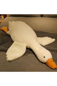Sevimli Peluş Uyku Arkadaşım Kaz 75 cm- Uçan Kaz Morton Uyku Yastığı ürün fotoğrafı