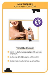 Milk Therapy Çift Fazlı Saç Bakım Fön Sütü 240 ml - Besleyici, Koruyucu Etki ürün fotoğrafı