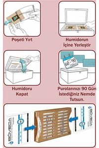 72 60g Humidor Puro Kutusu Nemlendirici B72 ürün fotoğrafı