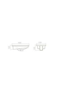 Turkuaz Cerastyle Mini Küçük Banyo, Tuvalet, Karavan Lavabo 24*42 Cm ürün fotoğrafı