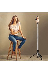 Tripod /selfie Çubuğu K9 Bluetooth Uzaktan Kumandalı Yüksekliği Ayarlanabilir Portatif Taşınabilir ürün fotoğrafı