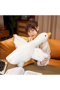 Sevimli Peluş Uyku Arkadaşım Kaz 75 cm- Uçan Kaz Morton Uyku Yastığı ürün fotoğrafı