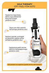 Milk Therapy Çift Fazlı Saç Bakım Fön Sütü 240 ml - Besleyici, Koruyucu Etki ürün fotoğrafı