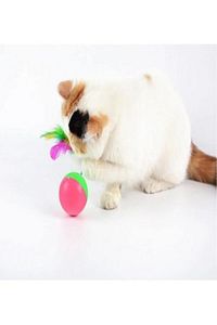 Hacı yatmaz Kedi oyuncağı, tüylü fareli kedi topu ürün fotoğrafı