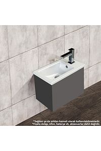 Turkuaz Cerastyle Mini Küçük Banyo, Tuvalet, Karavan Lavabo 24*42 Cm ürün fotoğrafı