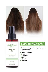 Aşırı Yıpranmış Saçlar Için Keratin Bakım Yağı 100 Ml ürün fotoğrafı