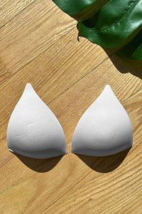 Mayo & Bikini Için Push Up Üçgen Dolgu Beyaz ürün fotoğrafı