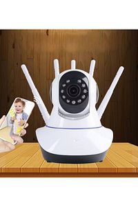 Kablosuz Wifi Bebek Izleme Ip Kamerası 3 Antenli Gece Görüşlü Güvenlik Ip Kamera Harekete Duyarlı ürün fotoğrafı