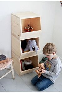 Kids Çocuk&bebek Odası Iskandinav Mobilya Puzzle Oyuncak Dolabı (3 MODÜL) ürün fotoğrafı