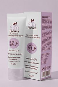 Ton Eşitleyici Pembe Güneş Koruyucu Spf50+ Yüz Kremi 75 ml ürün fotoğrafı