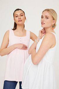 Hamile Beyaz Bluz Tunik 1075 ürün fotoğrafı