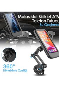 Mıknatıslı Motorsiklet Bisiklet Telefon Su Geçirmez Tutucu Kılıf Motor Tutacağı 360 Dönebilen ürün fotoğrafı