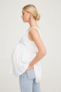 Hamile Beyaz Bluz Tunik 1075 ürün fotoğrafı