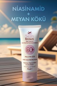 Ton Eşitleyici Pembe Güneş Koruyucu Spf50+ Yüz Kremi 75 ml ürün fotoğrafı